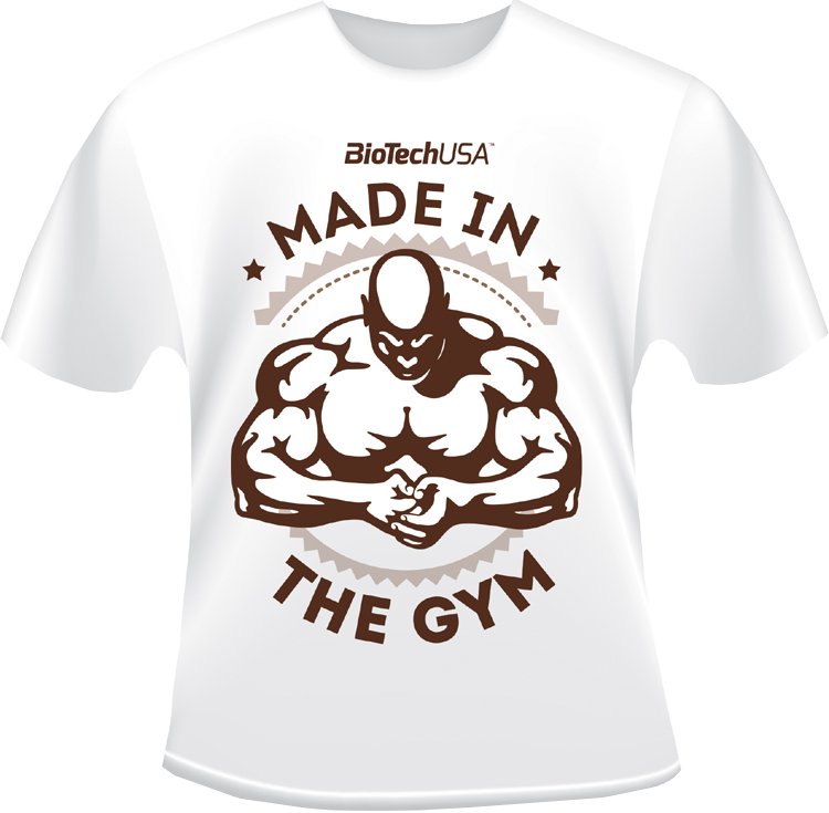 Made in the gym | фирменная футболка | BioTechUSA